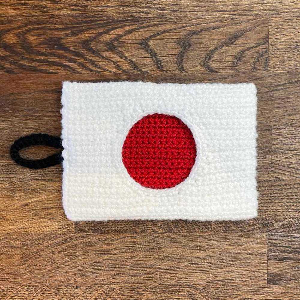 Navigate to the Japanese Flag Crochet Pattern https://www.ccrochetandcrafts.com/IMAGES/listings/japanese-flag-1.webp