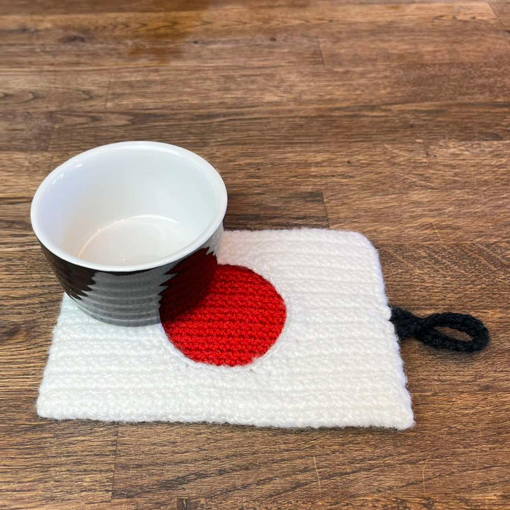 Navigate to the Japanese Flag Crochet Pattern https://www.ccrochetandcrafts.com/IMAGES/listings/japanese-flag-2.webp