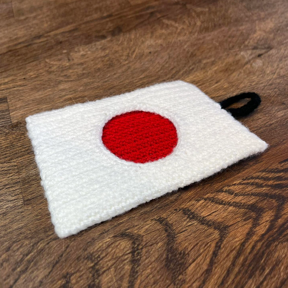 Navigate to the Japanese Flag Crochet Pattern https://www.ccrochetandcrafts.com/IMAGES/listings/japanese-flag-4.webp