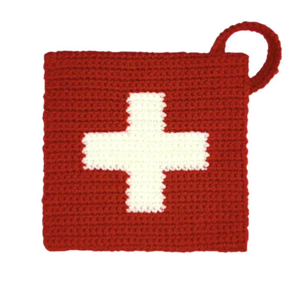 Swiss flag Pot holder dimensions