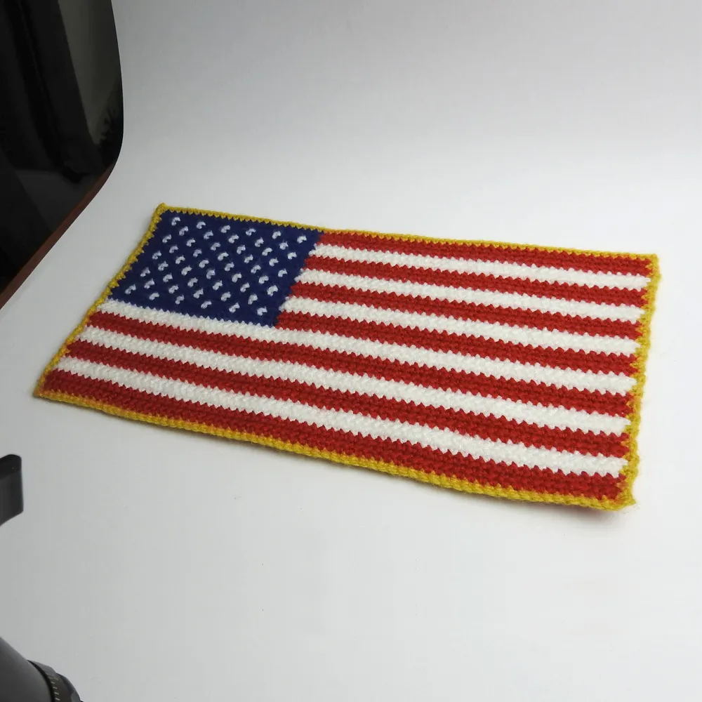 US Flag crochet pattern