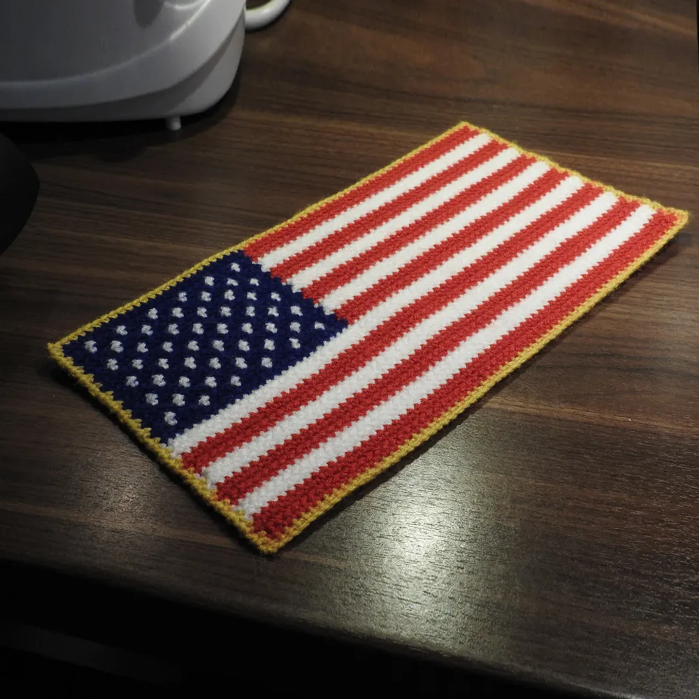 US Flag crochet pattern