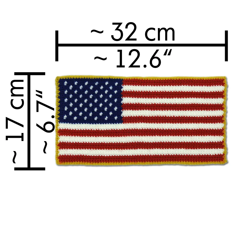 US Flag crochet pattern