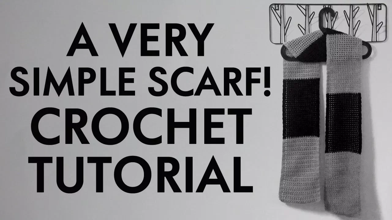 The simple scarf crochet tutorial