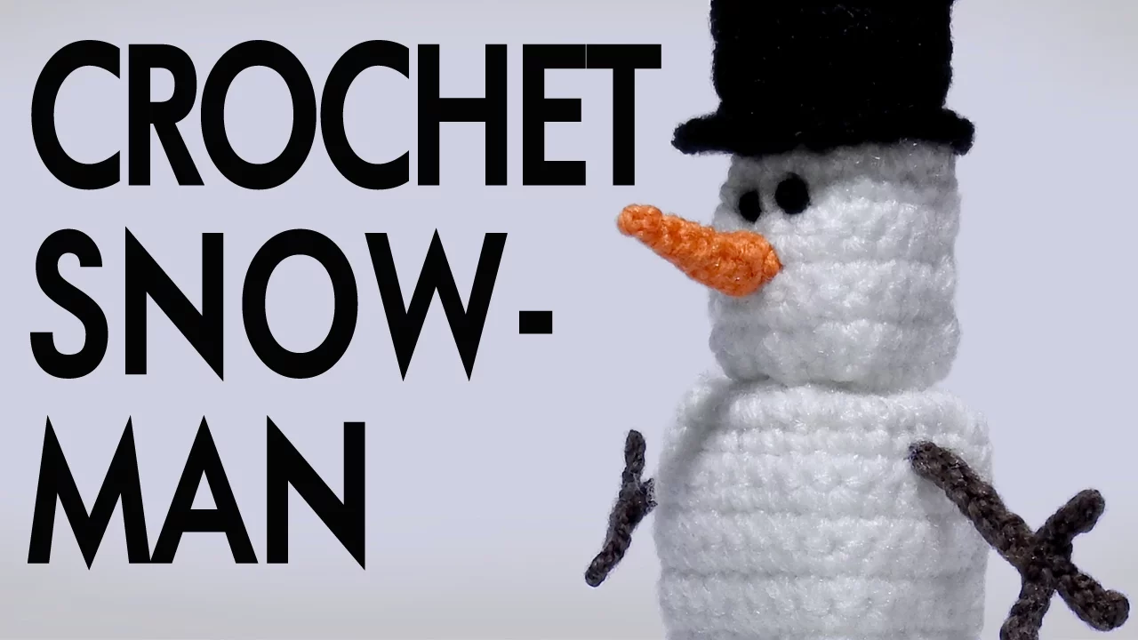 Snow man time lapse crochet